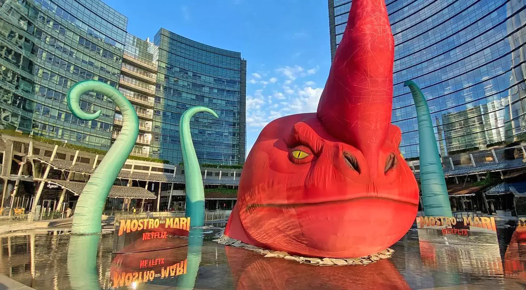 The Sea Monster - Netflix - Milan, Piazza Gae Aulenti